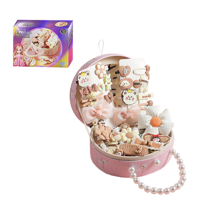 独角兽珍珠奶卡首饰盒套装/132PCS