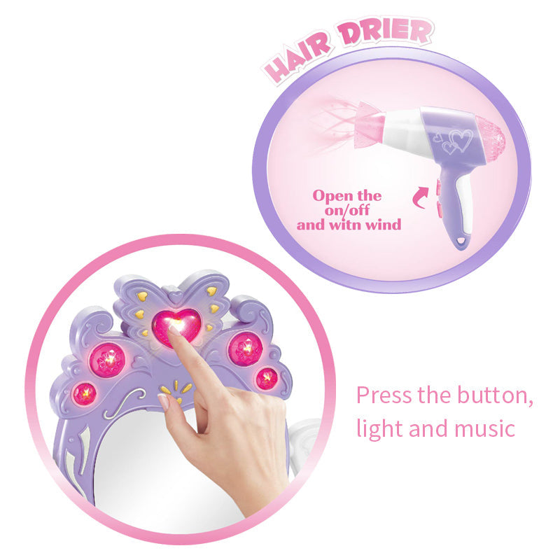 Dresser Set With Light And Music
