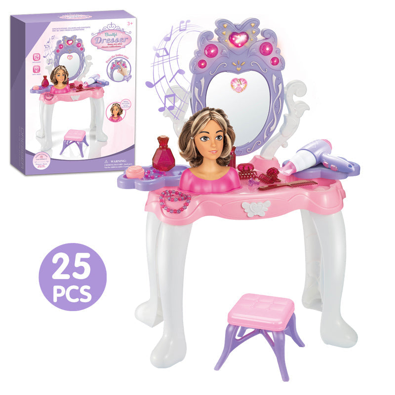 Dresser Set With Light And Music