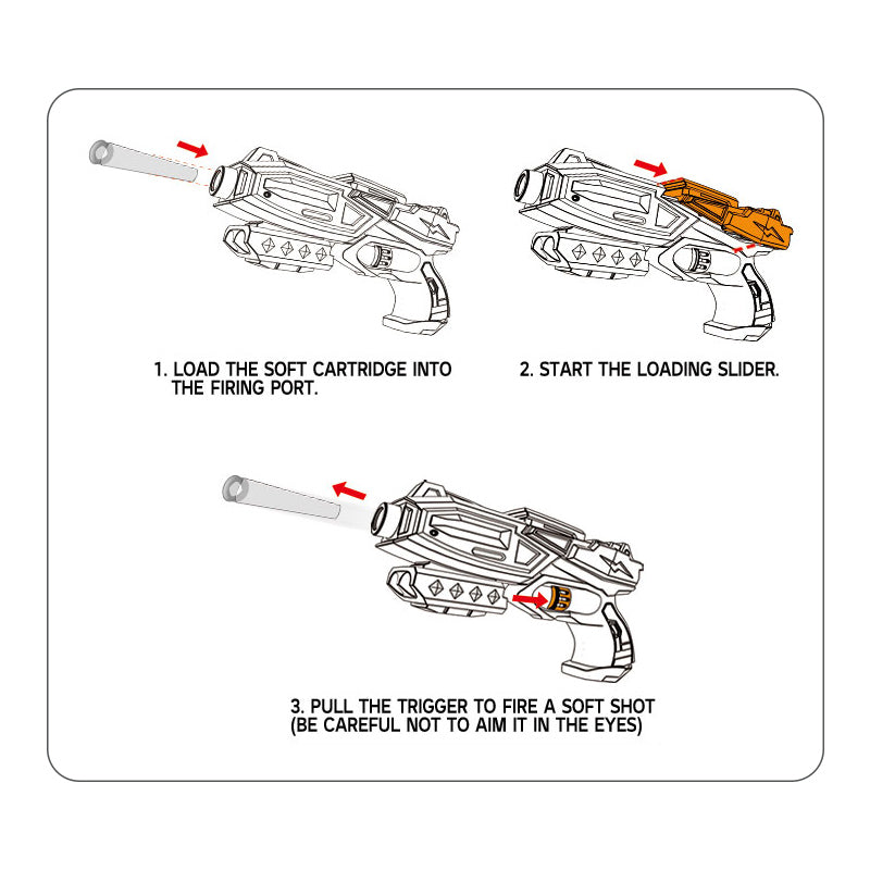 Soft Bullet Gun Set Toys