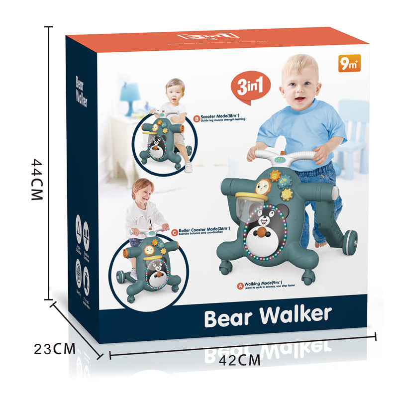 3In1 Baby Walker With Light And Music 2-C Ass'D