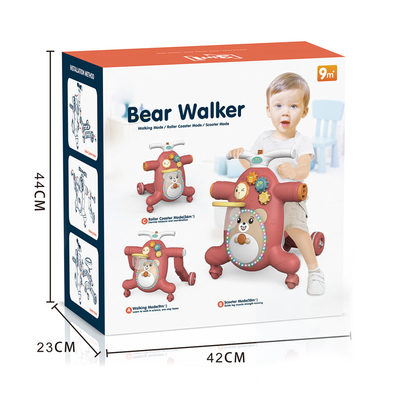 3In1 Baby Walker With Light And Music 2-C Ass'D