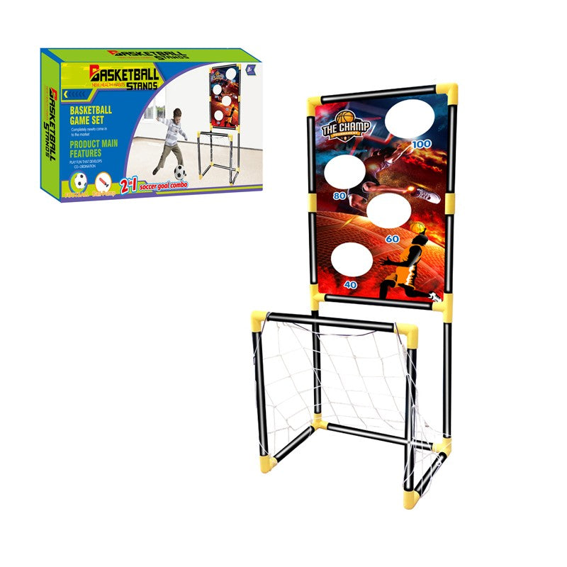 2 In 1 Soccer Goal Combo Set