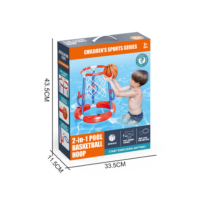 2 In 1 Pool Basketball Hoop