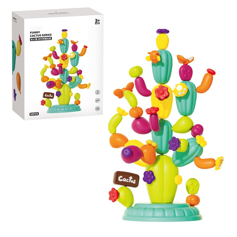 DIY拼插仙人掌/高配,53PCS