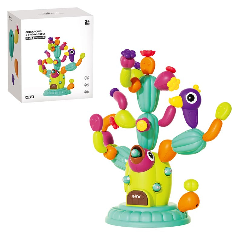DIY拼插仙人掌/带虫,标配,42PCS