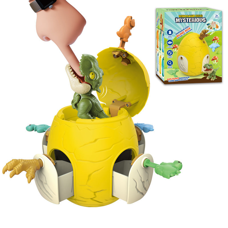 百宝箱恐龙蛋-咬手指恐龙/霸王龙&三角龙&双冠龙&剑龙&甲龙&沧龙六款随机混装