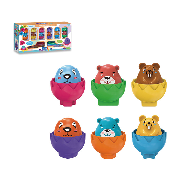 Cute Animal Eggs 6Pcs