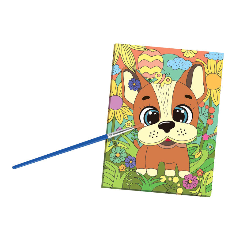 DIY Coloring Dog Painting Board Set