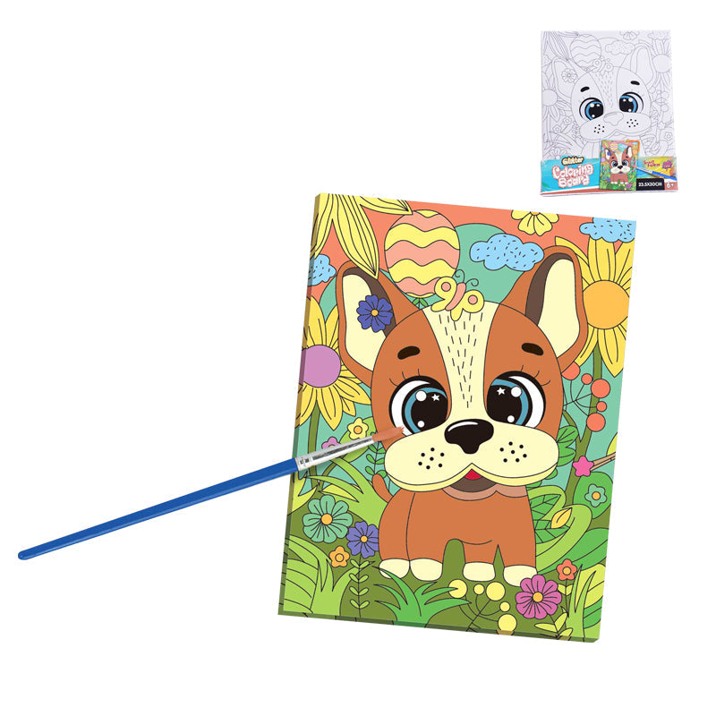 DIY Coloring Dog Painting Board Set