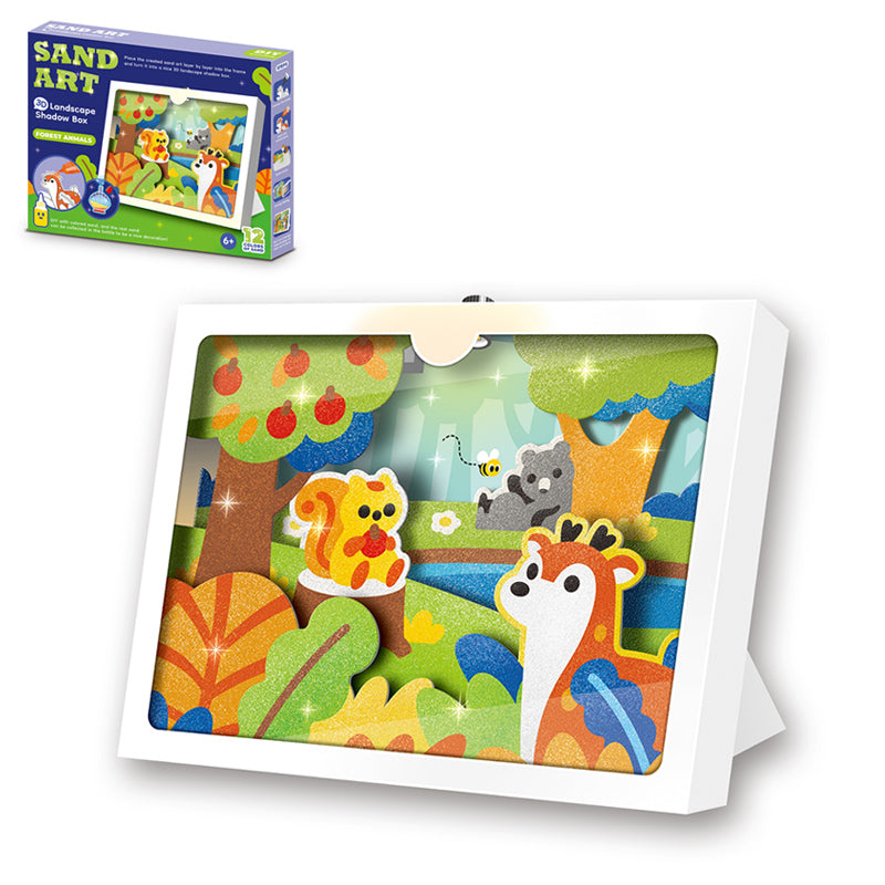 3D Sand Art Shadow Box With Light
