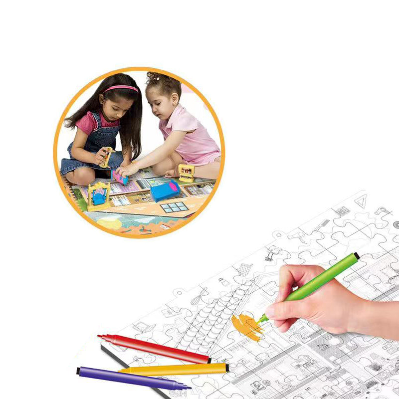 2 In 1 Painting Puzzle Set