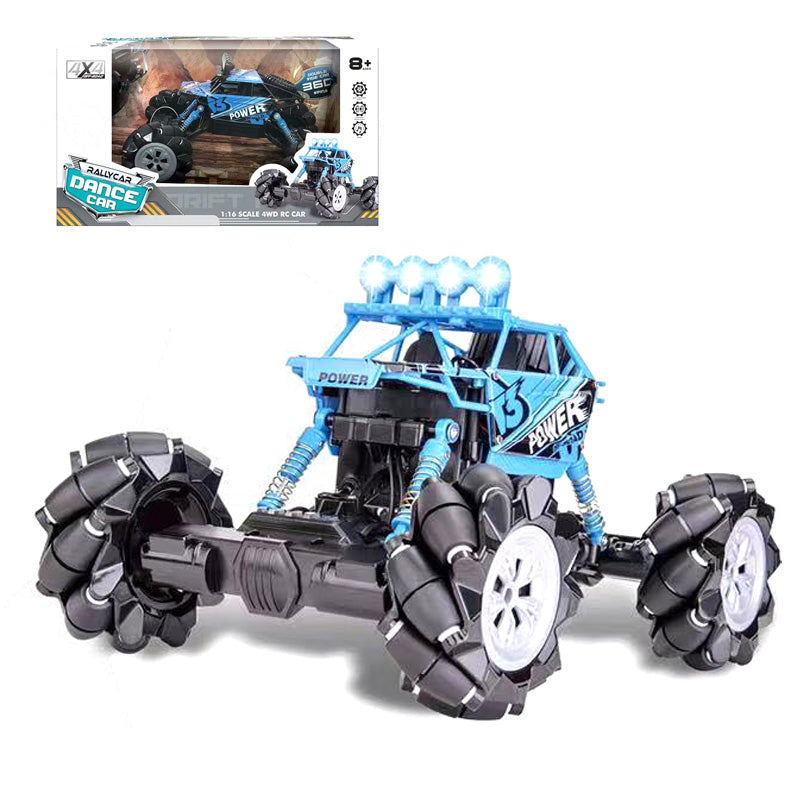 2.4G遥控跳舞横行攀爬车/带灯光,音乐,包7.4V锂电池,USB线,红蓝绿三色混装