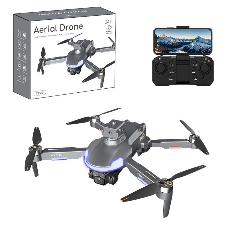 遥控折叠无人机/带WIFI功能,灯光,机身包3.7V锂电池,USB充电线,遥控器3*AA无包电,黑橙二色混装