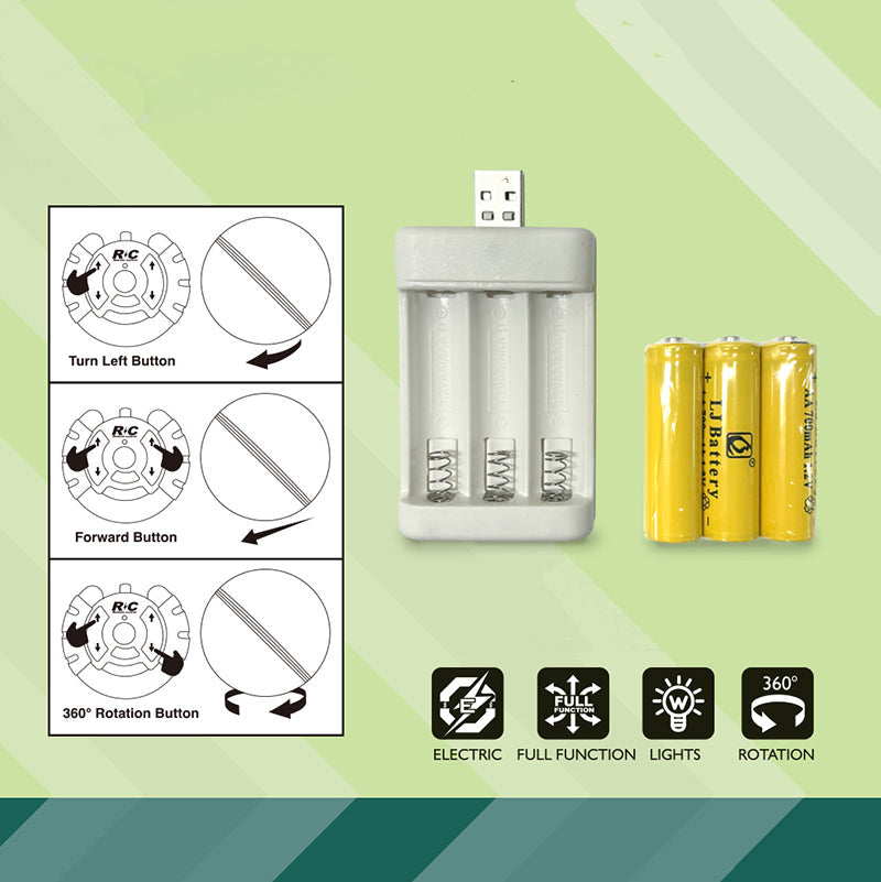 四通遥控桌球/车身包3.6V镍铬电池,充电器,遥控器2*AA无包电