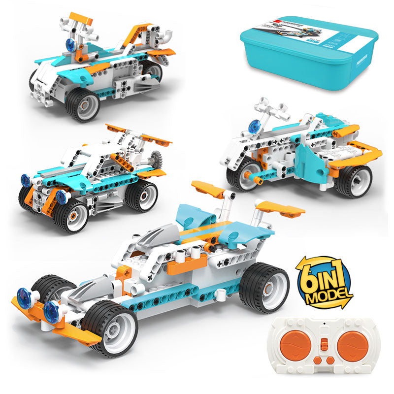 遥控编程积木6变极速联盟车/280PCS,2*AAA无包电