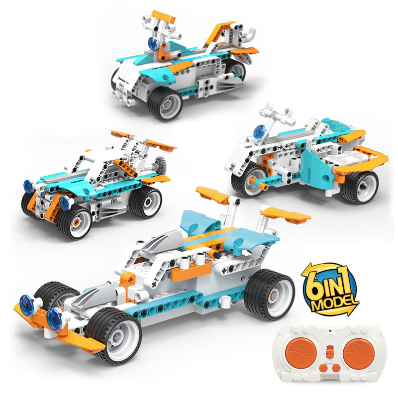 遥控编程积木6变极速联盟车/280PCS,2*AAA无包电
