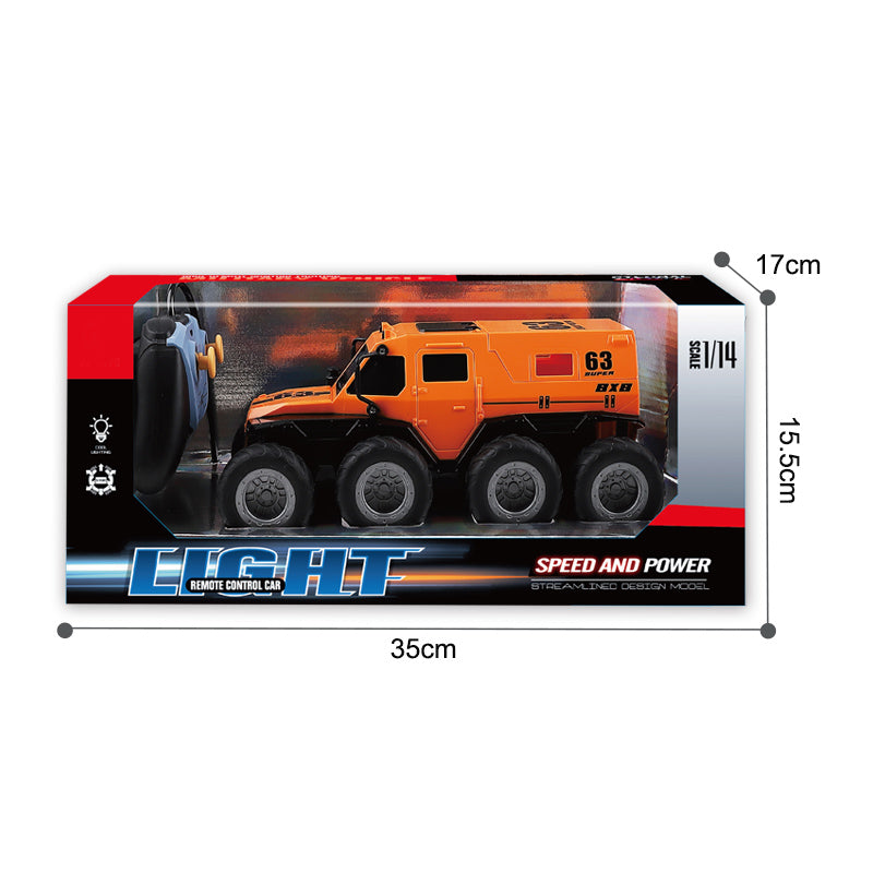 1:14 27Mhz Four Way Remote Control Eight Wheeler