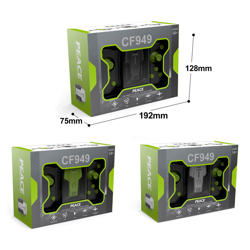 2.4G四通遥控四轴飞行器/带灯光,六轴陀螺仪,机身包3.7V锂电池,USB充电线,遥控器2*AAA无包电,三色混装