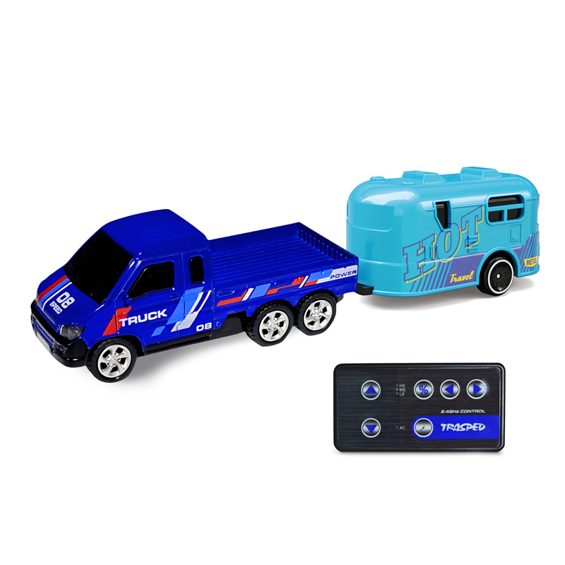 2.4G 1:64遥控合金模型车载拖斗/车身包3.7V锂电池,遥控器包CR2032电池