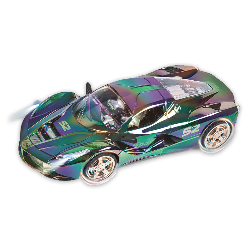 1:10 27Mhz Four Way Remote Control Colorful Spraying Car