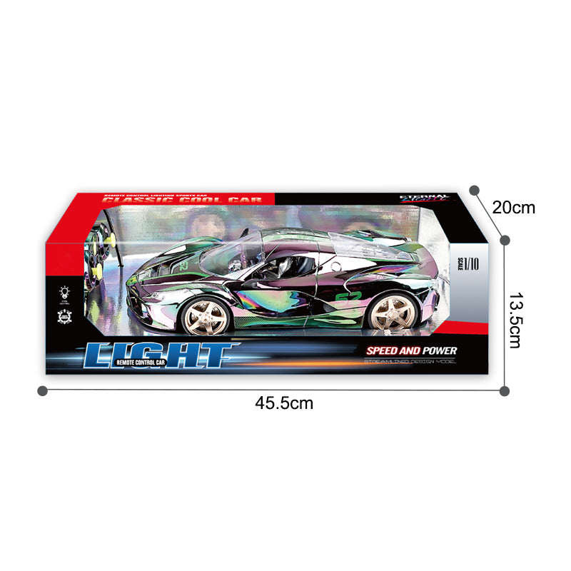 1:10 27Mhz Four Way Remote Control Colorful Spraying Car