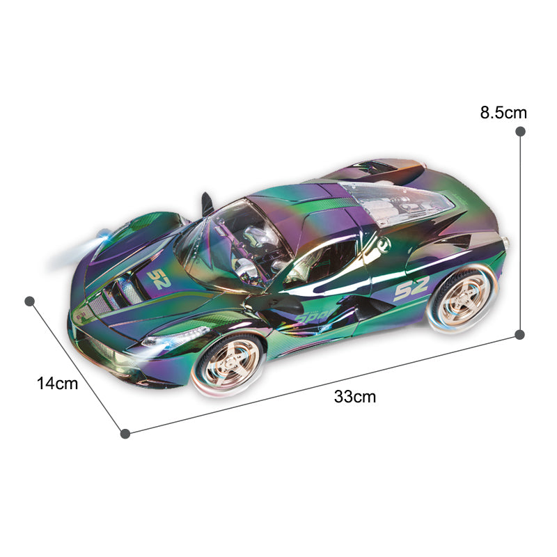 1:10 27Mhz Four Way Remote Control Colorful Spraying Car