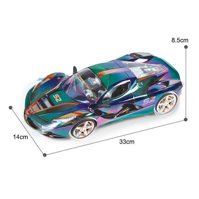 1:10 27Mhz Four Way Remote Control Colorful Spraying Car