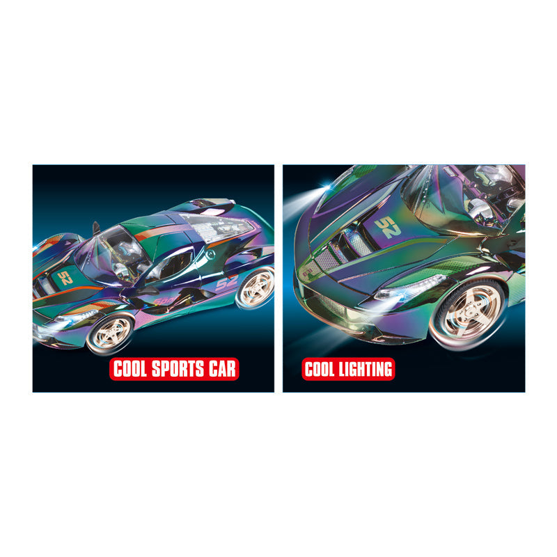 1:10 27Mhz Four Way Remote Control Colorful Spraying Car