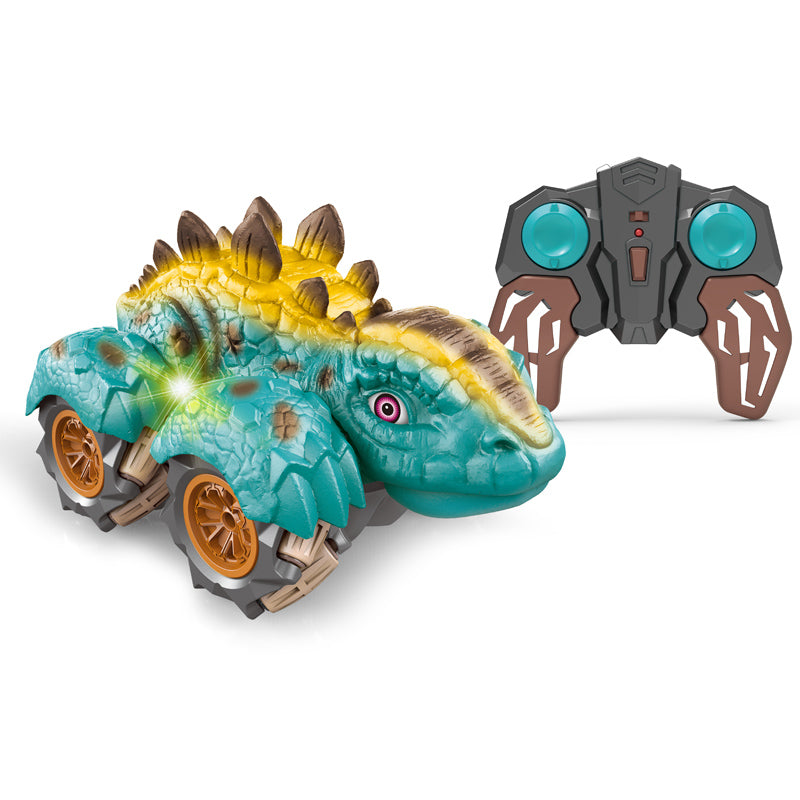 四通遥控四驱剑龙横行特技车/软胶壳,带灯光,绿棕二色混装