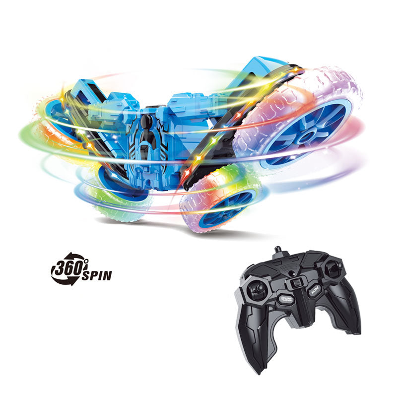 6-Way R/C Transformer Spin Stunt Car With Light