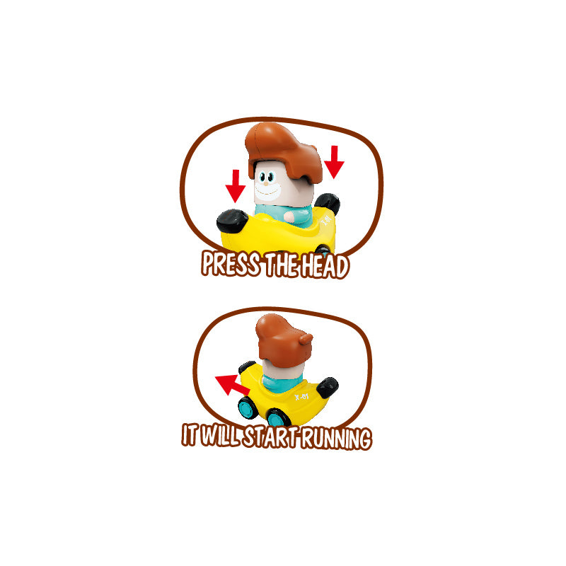 Pressure Cartoon Fruit & Vegatable Car