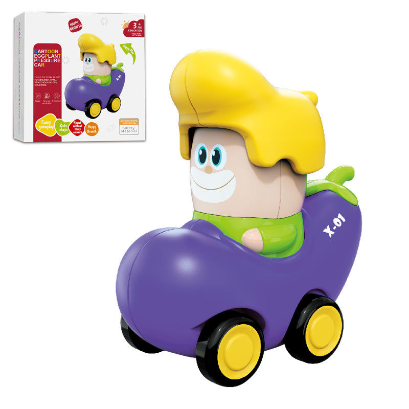 Pressure Cartoon Fruit & Vegatable Car