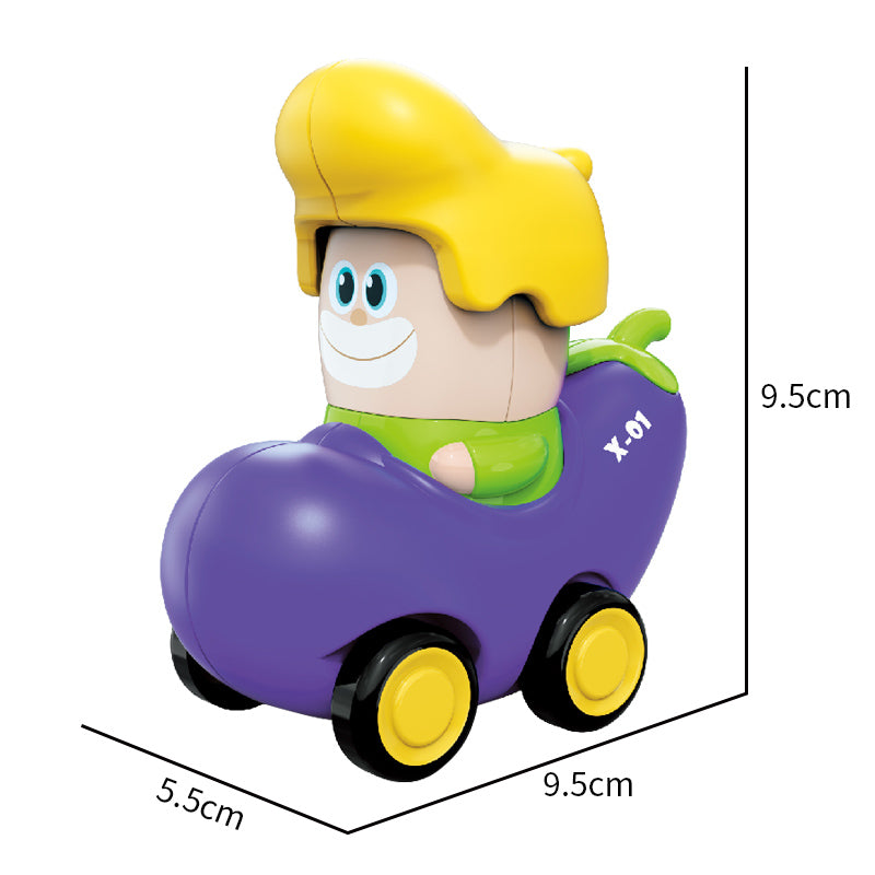 Pressure Cartoon Fruit & Vegatable Car