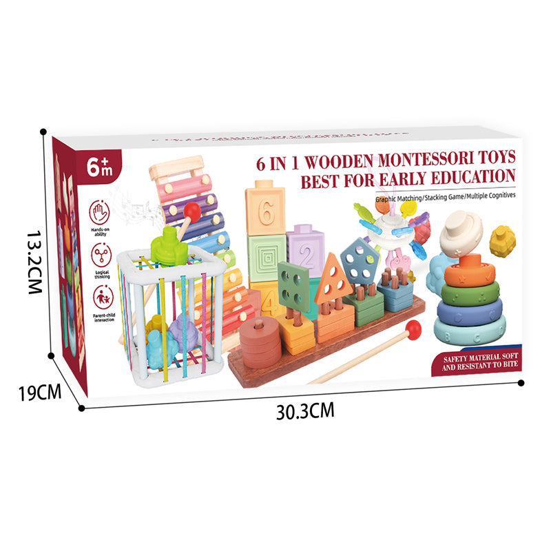 6 In 1 Early Education Toy