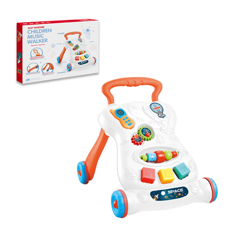 Children Walker With Light And Music