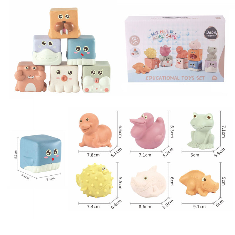 12Pcs Pvc Squeeze Toy