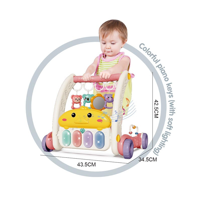 2 In 1 Baby Walker & Piano Rack 3-C Ass'D