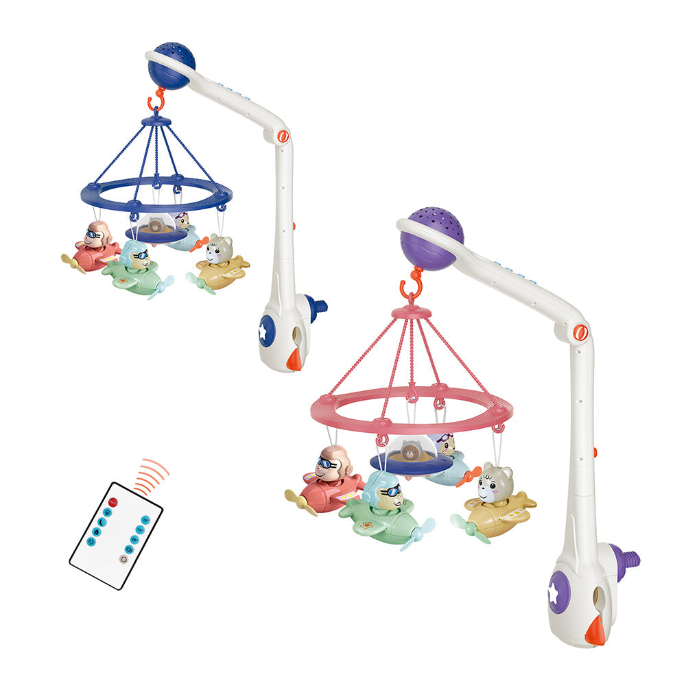 R/C Baby Bed Bell With Light And Music And Projection 2-C Ass'D