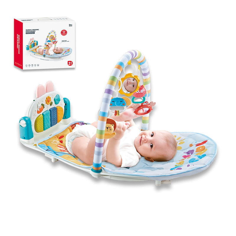 2 In 1 Baby Rocking & Gym Playmat 2-C Ass'D
