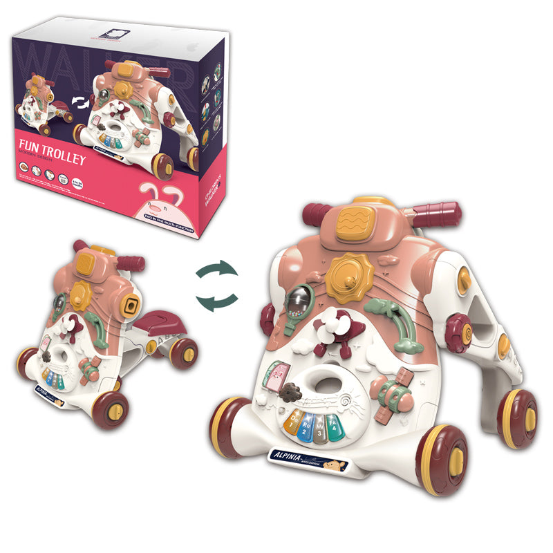 乐趣助步车/3*AA无包电,粉色