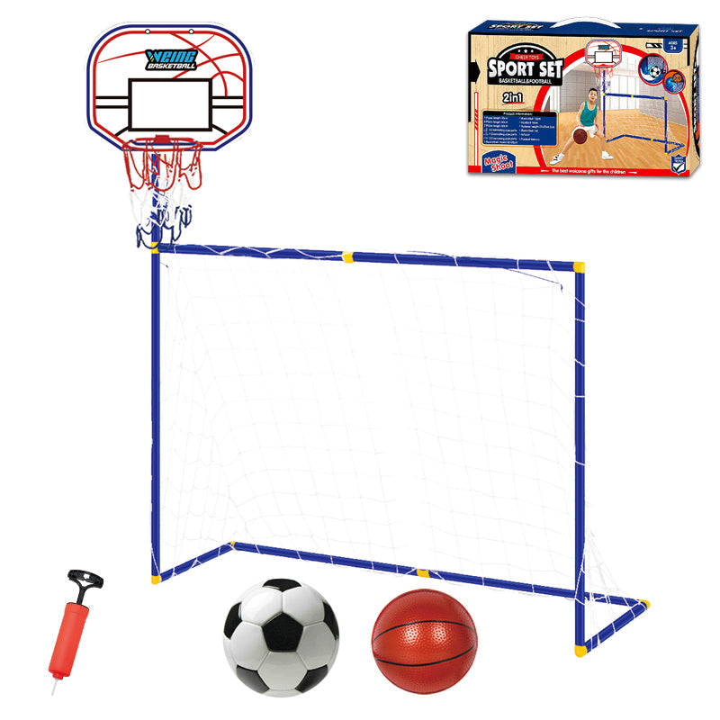 2 In 1 Basketball Rack+Football Game