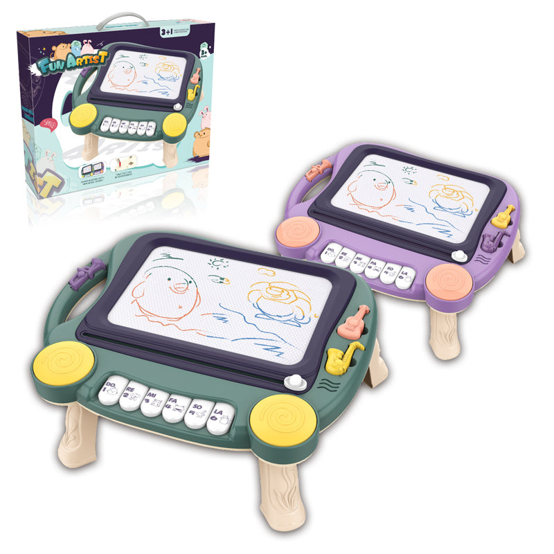 立式彩色磁性琴画板/二色混装