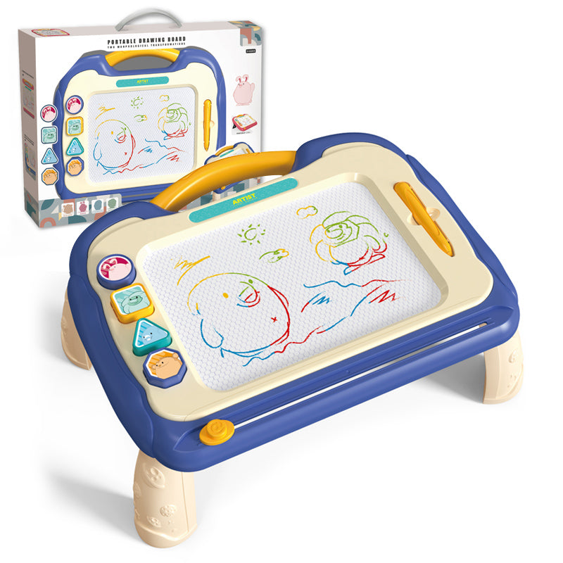 大号立式支架彩色磁性写字板/带脚,二色混装