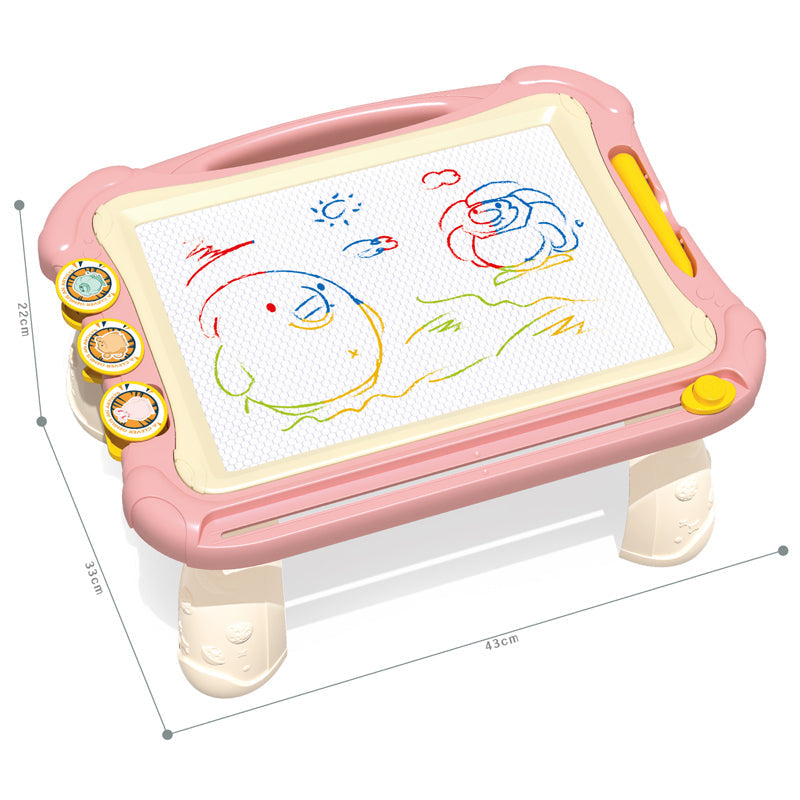 二合一立式彩色画桌/蓝粉二色混装