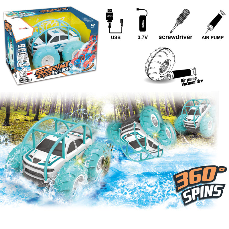 2.4G 4-Way R/C Stunt Car With Light/2-C Ass'D