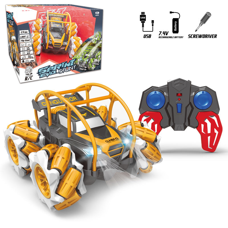 4-Way R/C Stunt Car With Light/2-C Ass'D