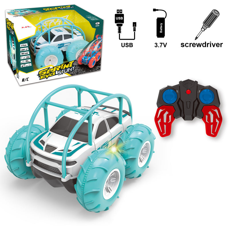 2.4G 4-Way R/C Stunt Car With Light/2-C Ass'D