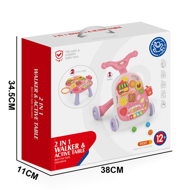 2 In 1 Baby Walker With Light And Music