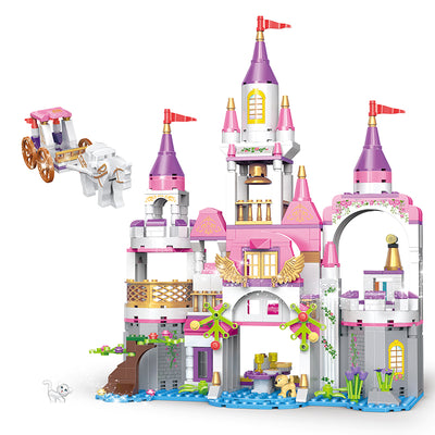 COGO 516PCS Girls Starry Sky Castle Building Block Toy